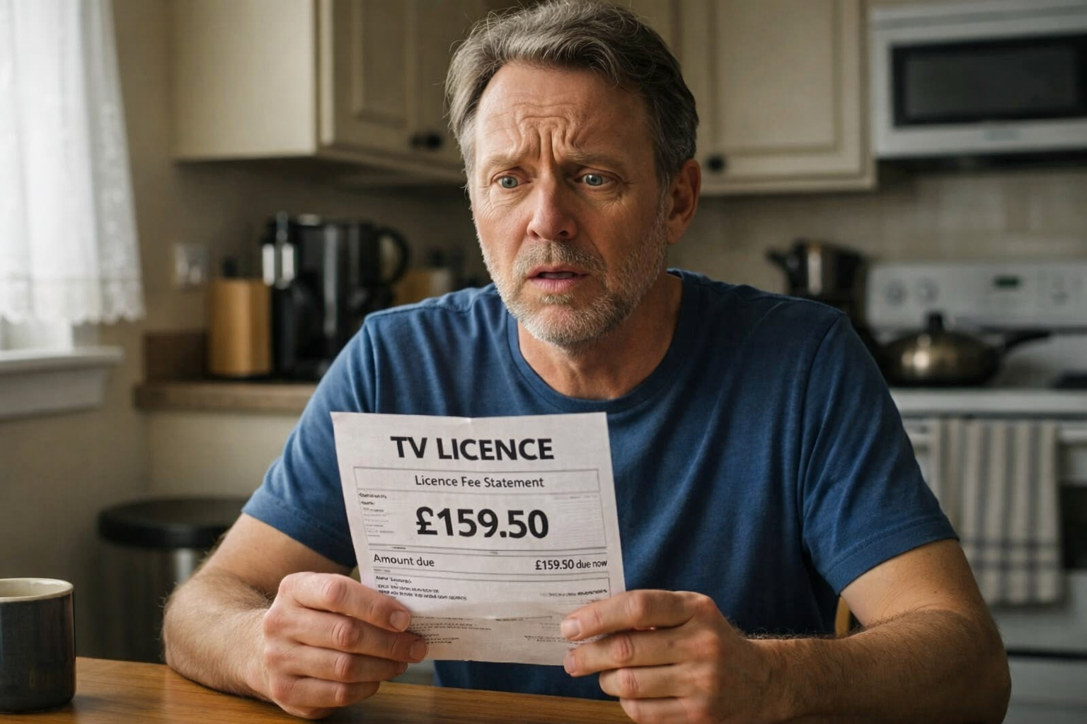 Person reviewing home entertainment costs